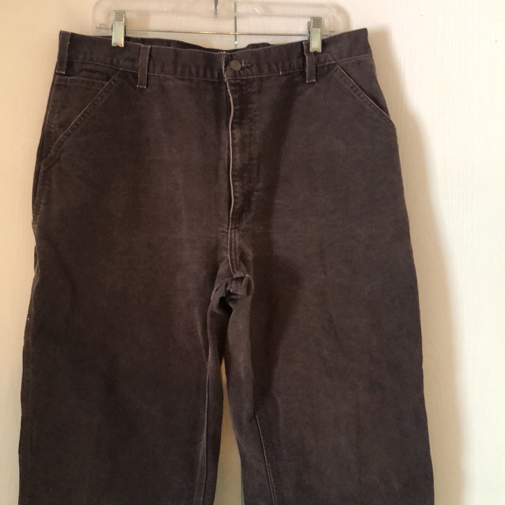 Men’s dungaree Y2k 38x34 carpenter work Carhartt Brown Pants Relaxed Fit pants